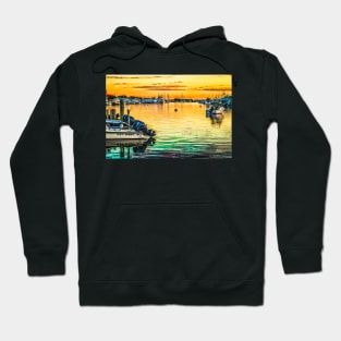 Falmouth Harbor Cape Cod Hoodie